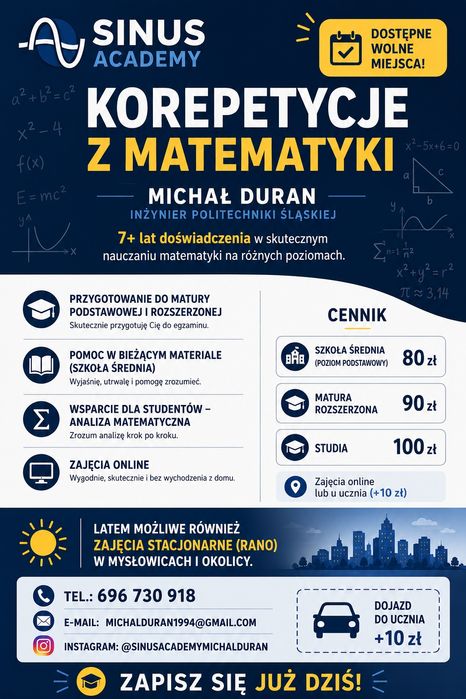Korepetycje z matematyki