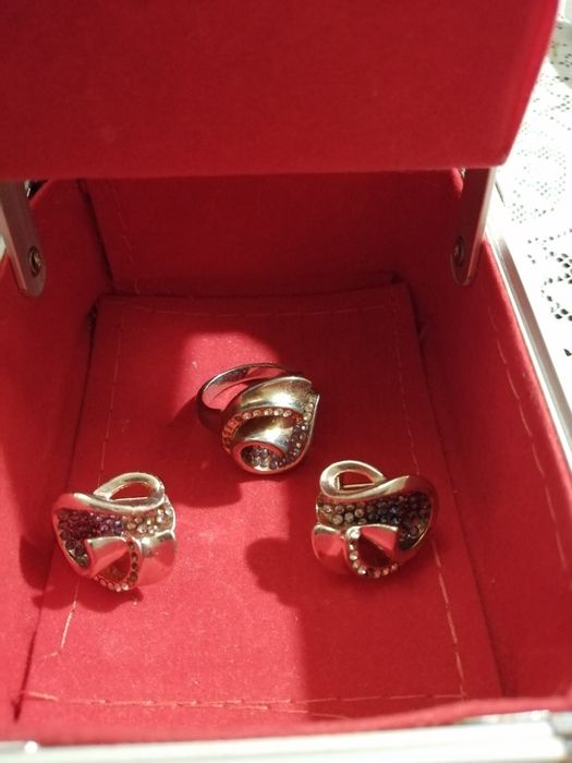 Комплект сережки і кольцо