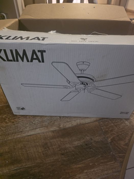 Klasyczny Wentylator Sufitowy IKEA KLIMAT (1300 mm) – Nowy, w pudełku!