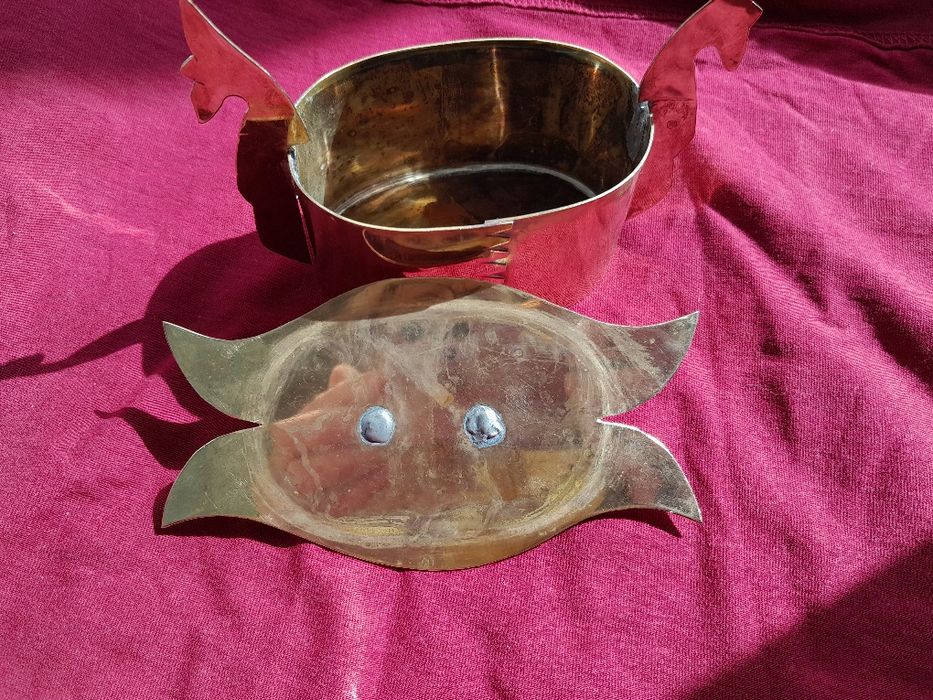 Szkatulka miedziana norweska puszka