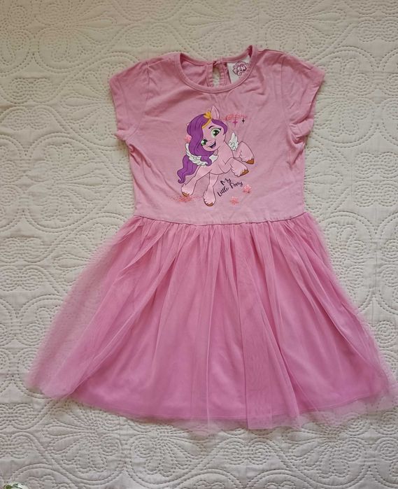 Tiulowa sukienka KappAhl my little pony różowa kucyki koniki 98/104