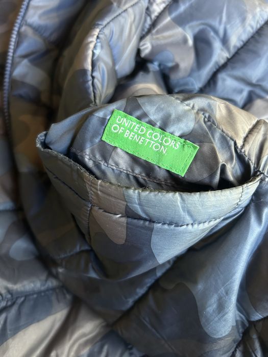 Casaco de penas reversivel Benetton