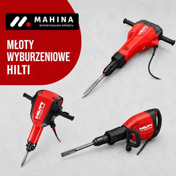 Młot wyburzeniowy Hilti Wynajem