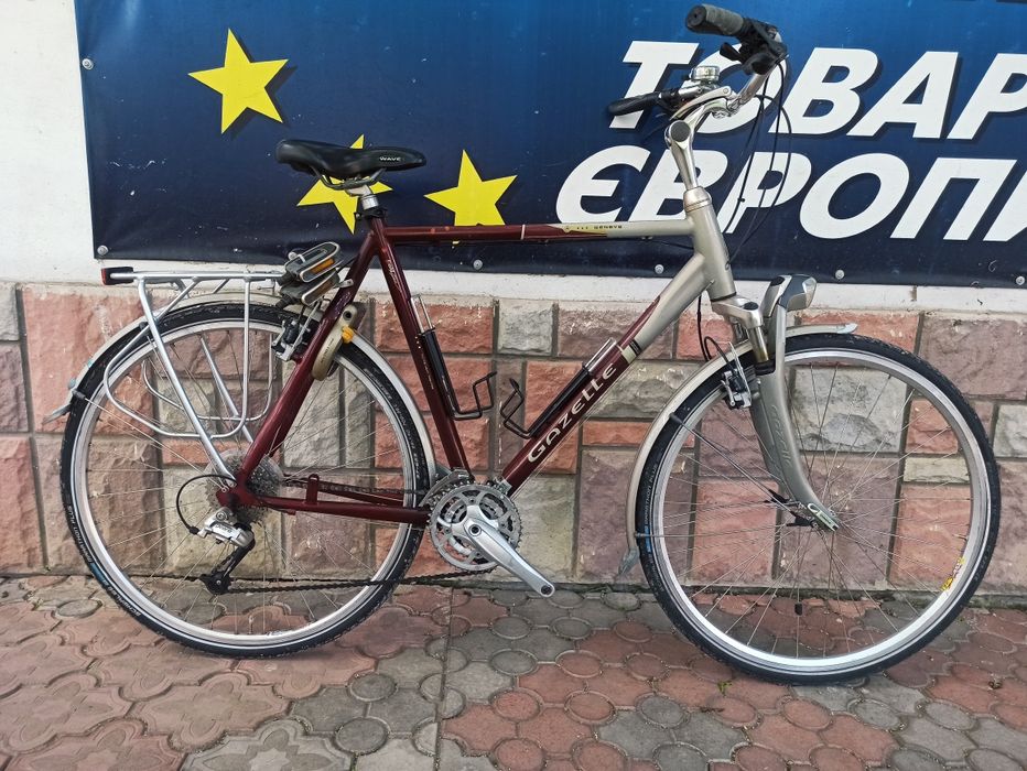 Велосипед турінг GAZELLE/гідравліка/Deore/XL рама