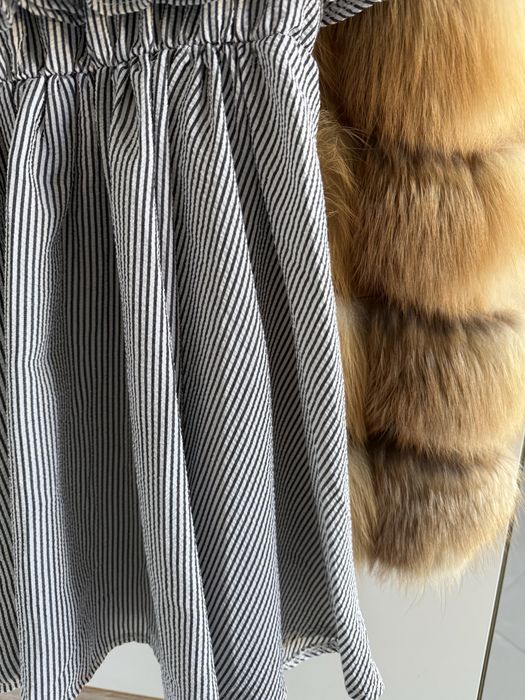 Damska zwiewna modna letnia sukienka Boho falbanka S