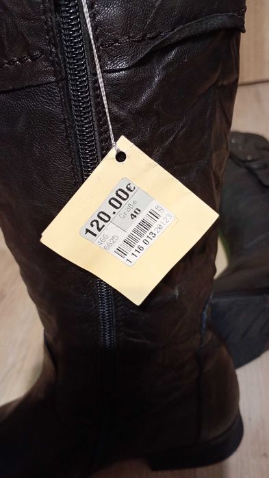 Okazja! nowe kozaki damskie 100% skóra, duży rozmiar