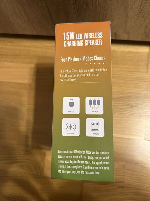 Нічник+бездротова зарядка та колонка HM-G3