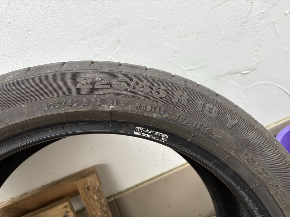 Літня гума різноширока continental R18