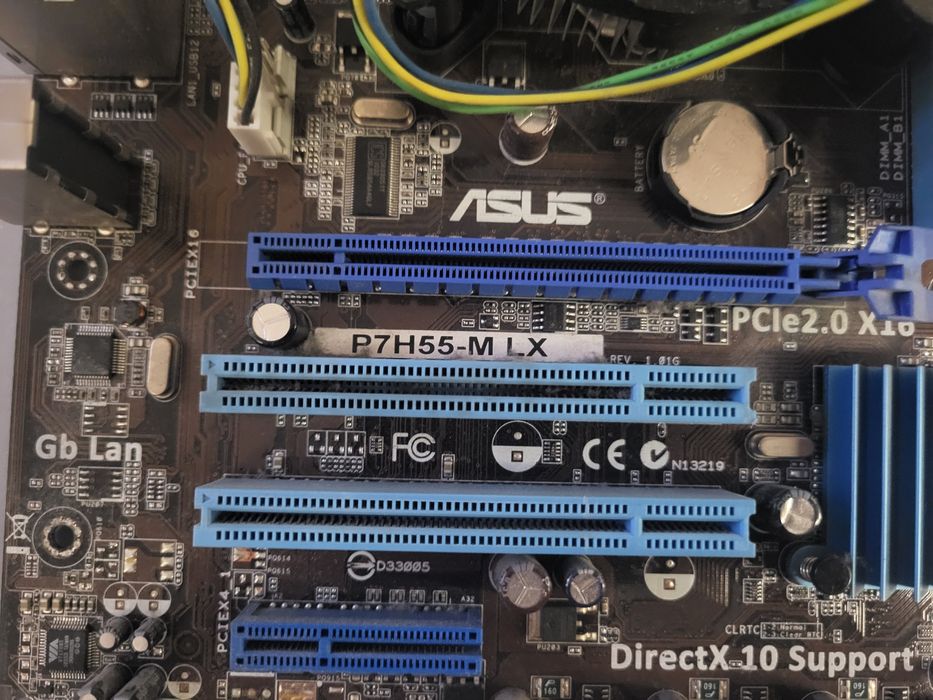 Płyta Główna Asus P7H55-M LX +i3 gen 1 + 8 GB + Radiator