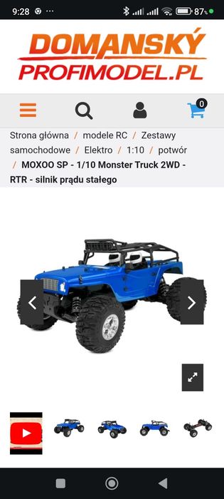 Model RC samochodu Moxoo SP- 1/10 Nowy model