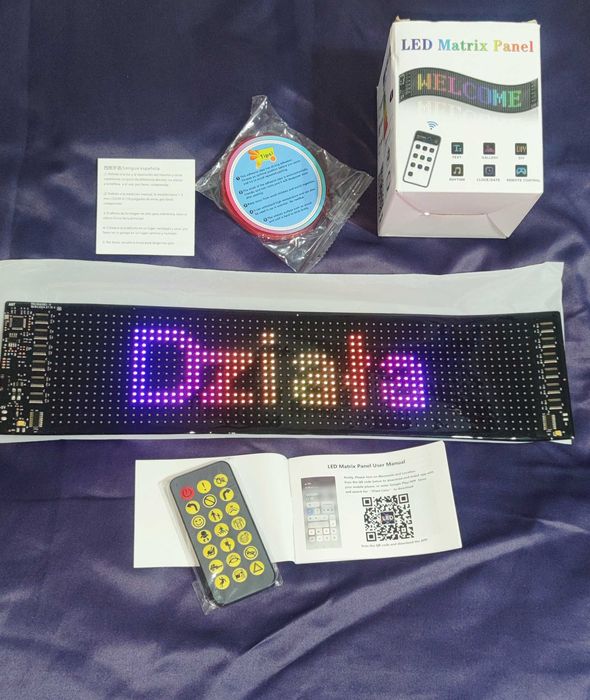 Ekran pikseli LED 16x64  Programowalny elastyczny wyświetlacz LED