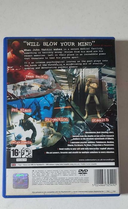 PS2 - Second Sight64751287754497122