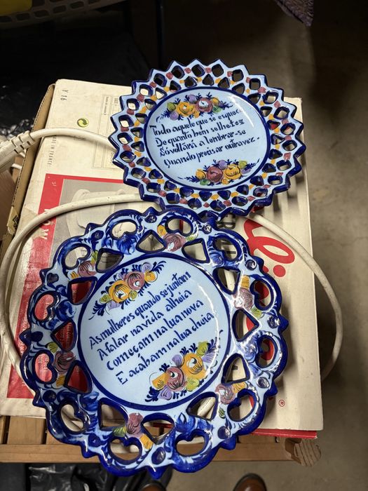 Pratos decorativos