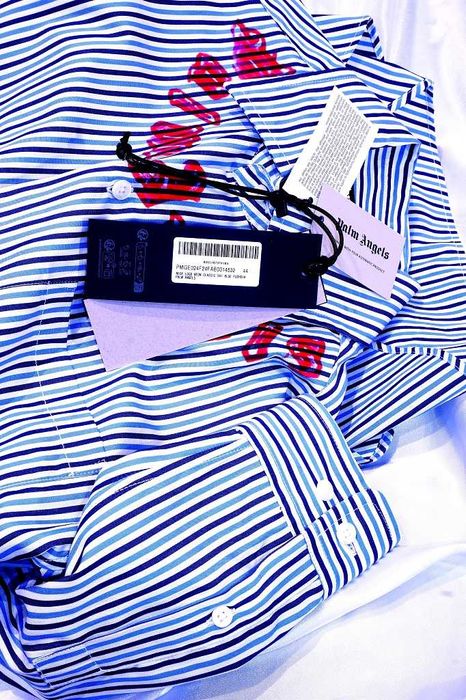 PALM ANGELS koszula XL/XXL Regular Italy preston off-white burlon ysl