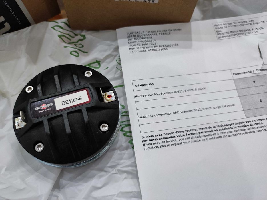Tweeters B&C DE120-8
