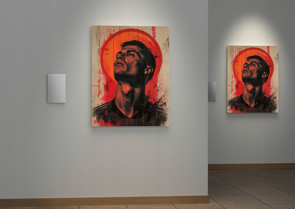 Obraz na płótnie Cristiano Ronaldo CR7 75x100 cm - nowoczesny styl