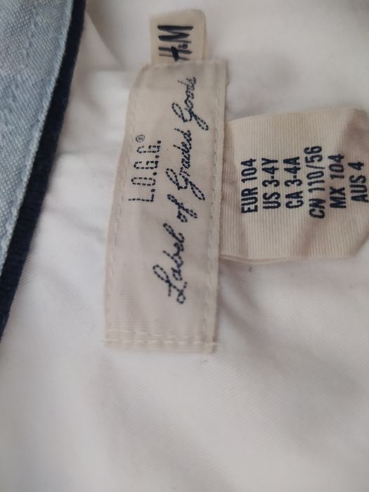 Camisa branca H&M uma 3-4 anos e  outra 2-3 anos - vendido individualm