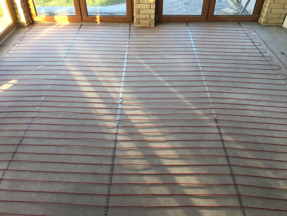 Електрична тепла підлога мати, кабель терморегулятори