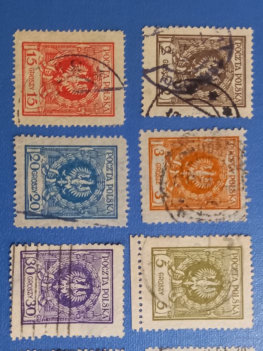 Zestaw Polskich znaków 1924.r
