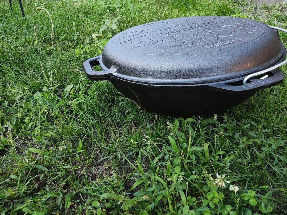 Казан 6️л-1️5️ чавунний чугунный азійський азиатский Brizoll з кришкою