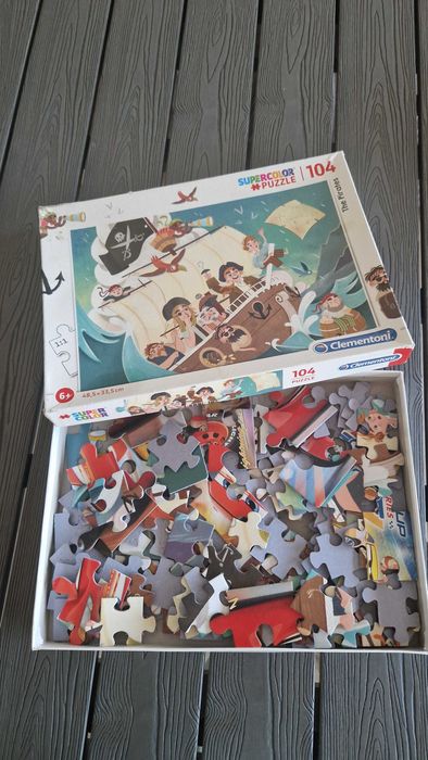 Puzzle Os Piratas Supercolor de 104 peças