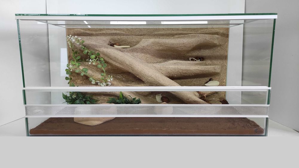 Terrarium dla gekona lamparciego z gliną, TW09PG, AquaWaves