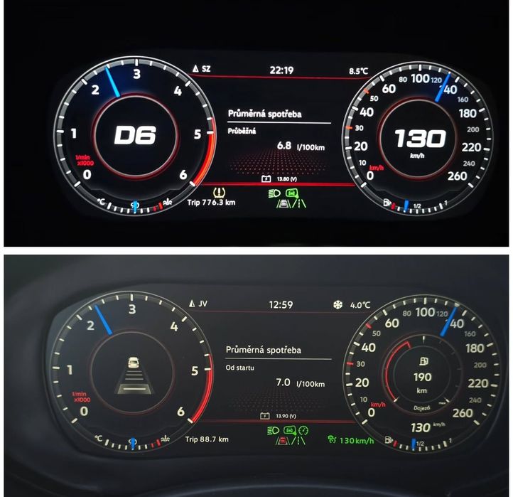 Octavia a5 fl віртуальна приборка