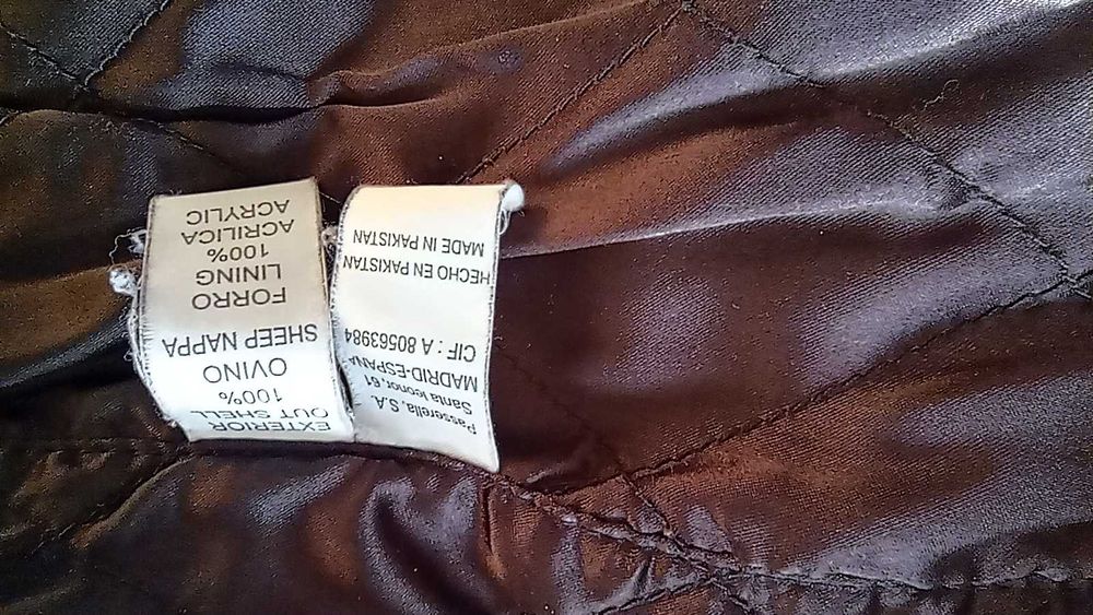 Casaco de cabedal masculino