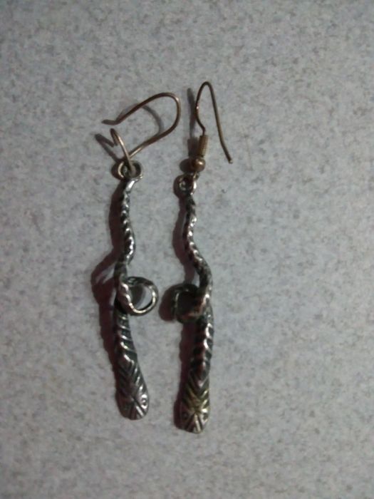 Kolczyki srebrne węże
