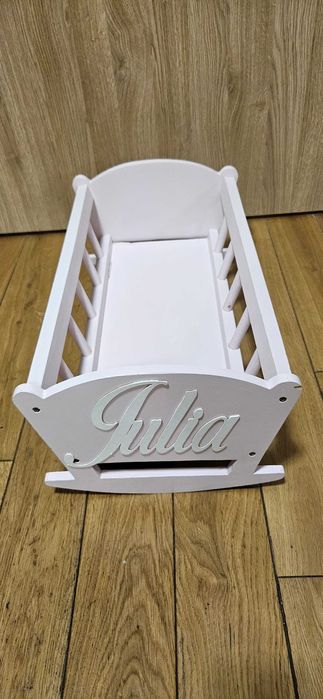 Drewniana kołyska dla Julki+posciel gratis