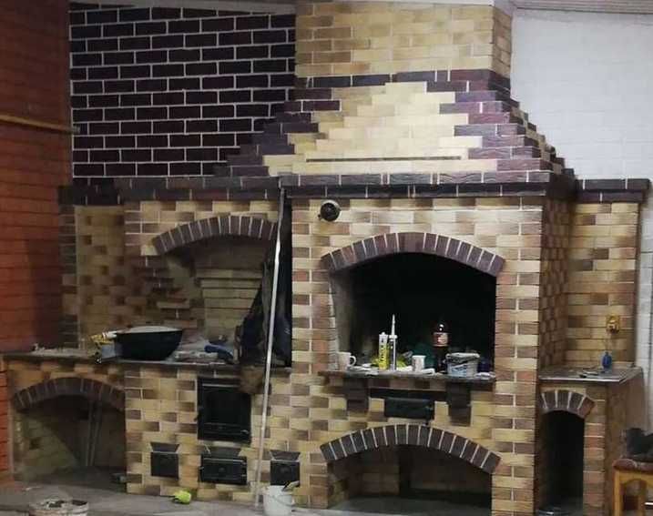 Печи камины барбекю груба тандыр дымоход из кирпича