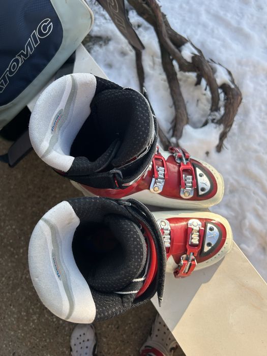 Лижні черевики, боти Atomic з підігрівом, лыжные ботинки, боты Атомик