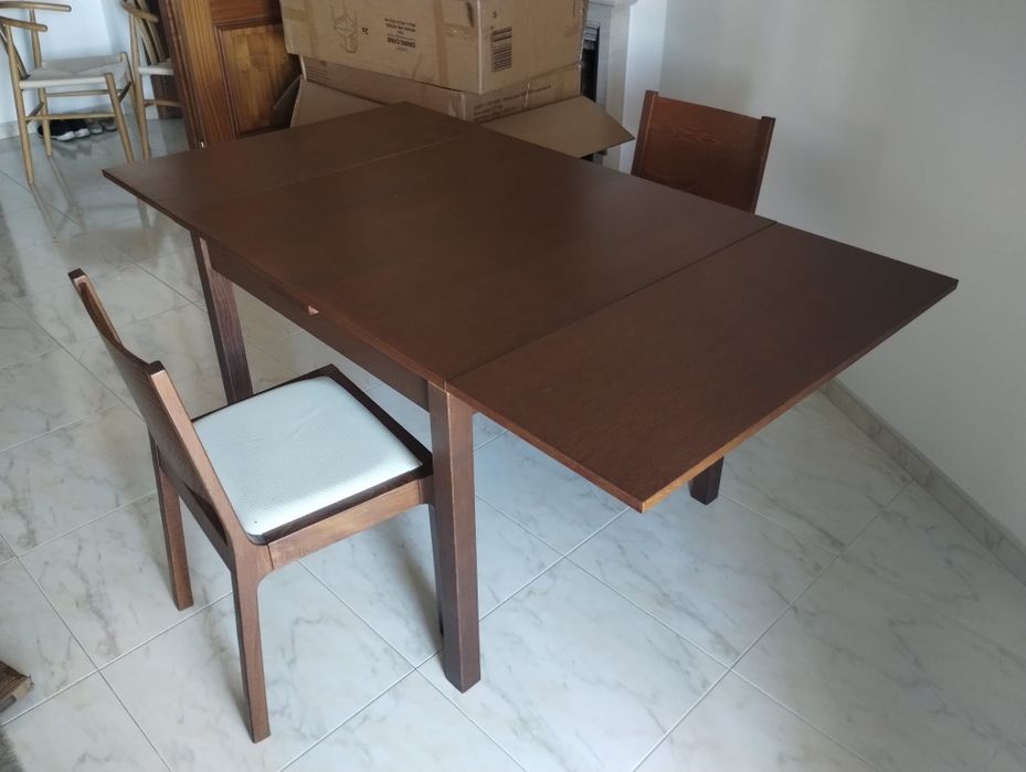 Mesa e 4 cadeiras de  Jantar BJURSTA -  IKEA
