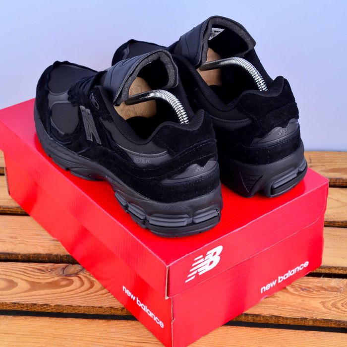 (1970) Кросівки New Balance 2002R повністю чорні (37-46) NB нб
