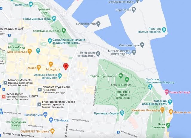 Исторический центр,Греческая улица, посуточная аренда без комиссии