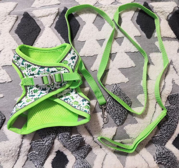 Szelki dla psa plus smycz nowy zestaw 7,5-9 kg