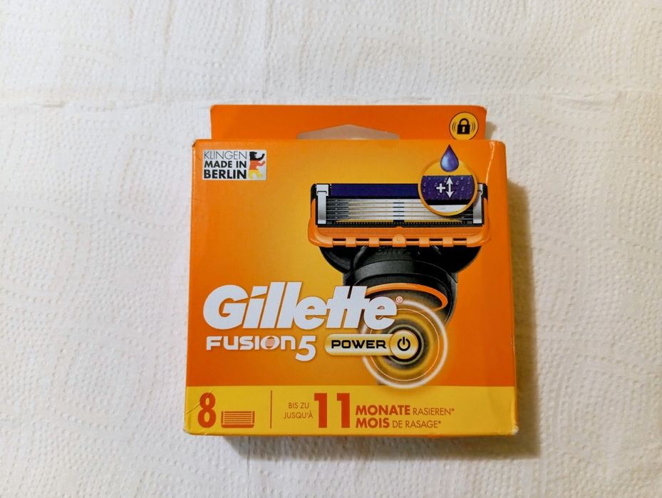 Gillette Fusion 5 Power wkłady ostrza nożyki wymienne 8 szt. 100% orginał