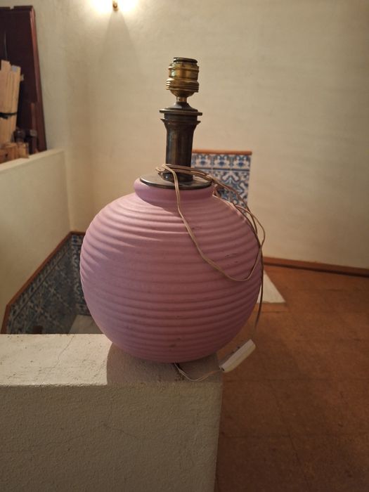 Base ceramica para candeeiro