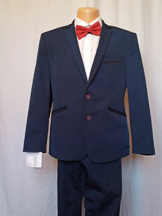 Sg Granatowy garnitur M , L