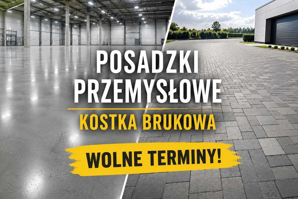Posadzki przemysłowe i żywiczne podbudowa pod wylewkę Zacieranie betonu Hale garaż magazyn podjazdy betonowe luksusowe i nowoczesne wolne terminy