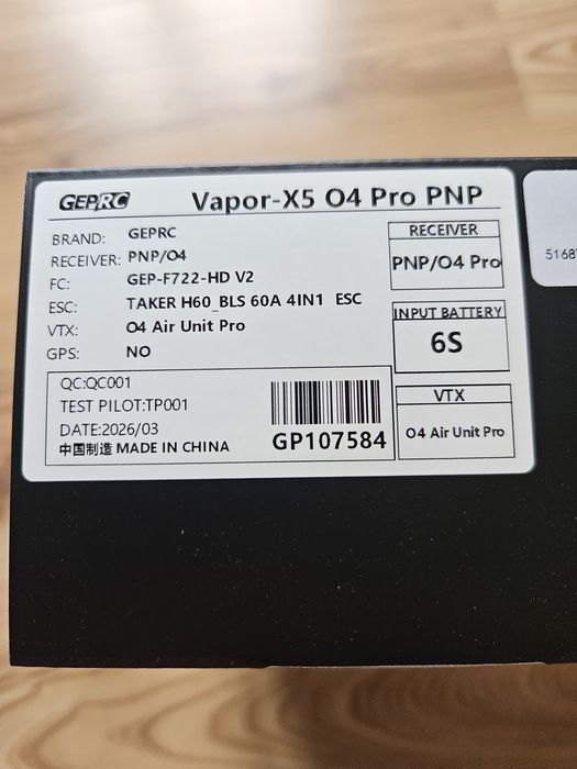 Geprc vapor x5 o4 pro
