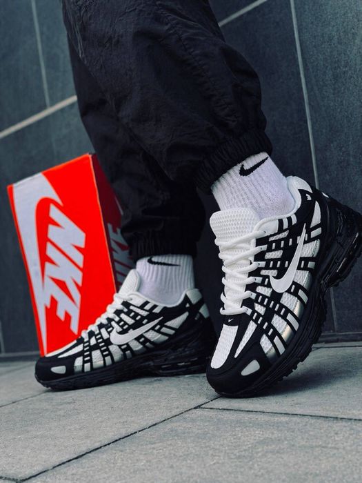 Нові чоловічі кросівки найк п-6000 чорно білі дуже зручні Мужские кроссовки Nike p-6000 все размеры в наличии кросовки найк