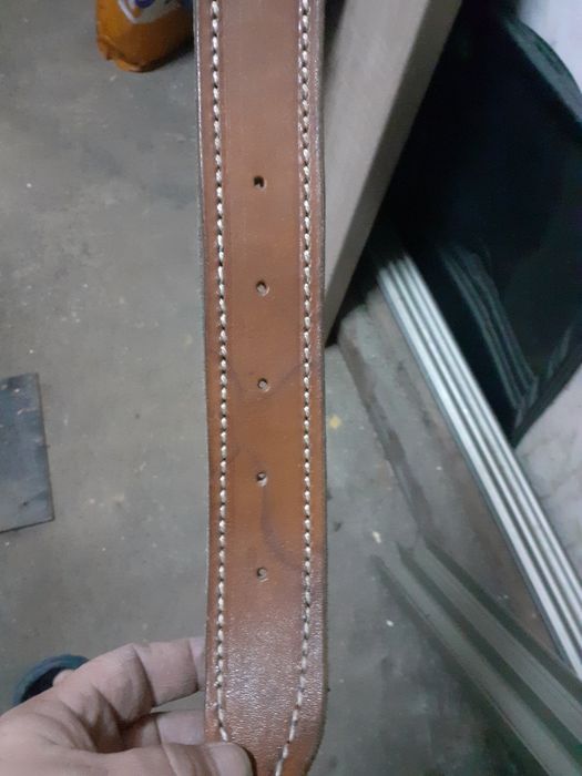 Pas skorzany na plecy