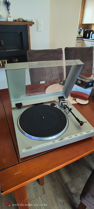 Stereo Hitachi, amplituner, deck, gramofon, kolumny.