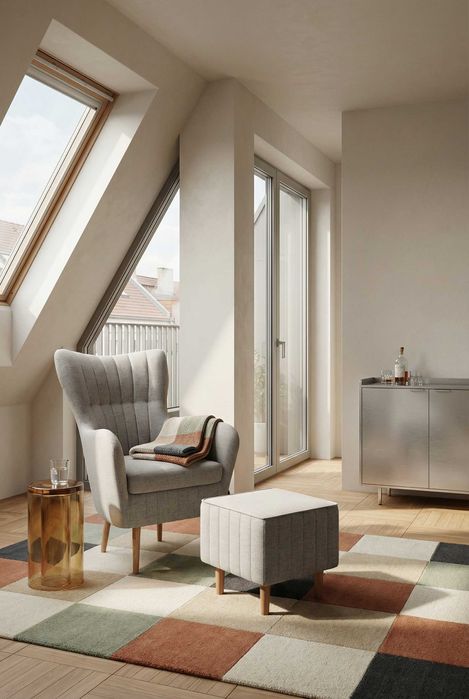 Fotel Uszak Skandynawski Nordic