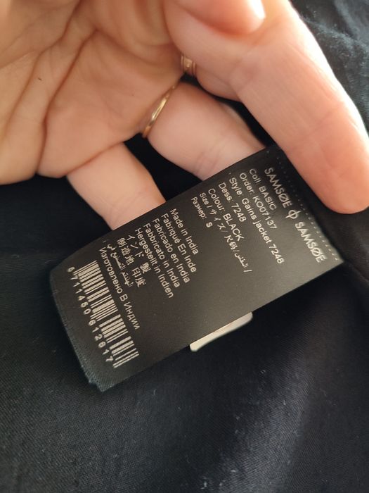 Klasyczna kurtka skórzana/ramoneska Samsoe samsoe