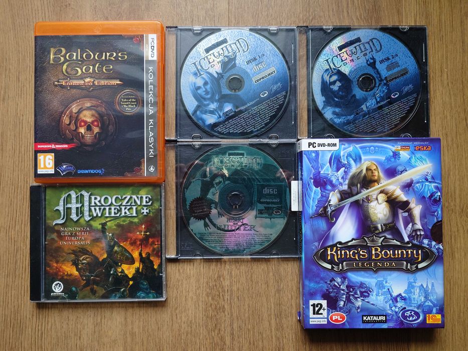 Gry na PC, Windows 10 XP 98 Baldur's Gate Icewind Dale Drakensang