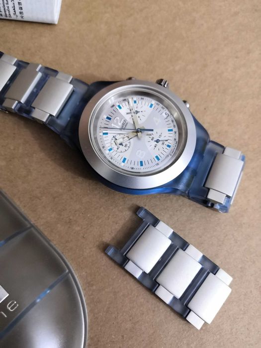 Swatch Irony Diaphane Chrono Rainstorm – SVCN4000