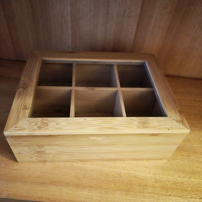 Caixa de bambu para chá