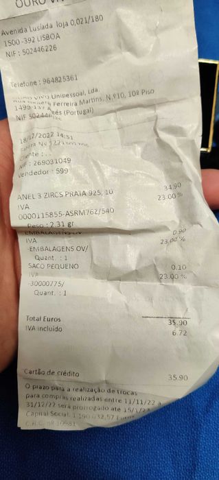 Anel 3 ZIRCs Prata 925/10